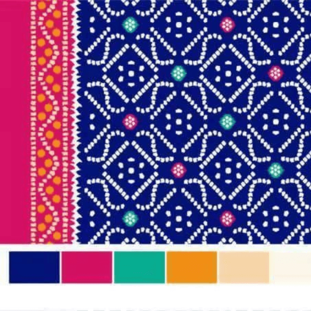 Chunri Unstitched Shirt(Blue)