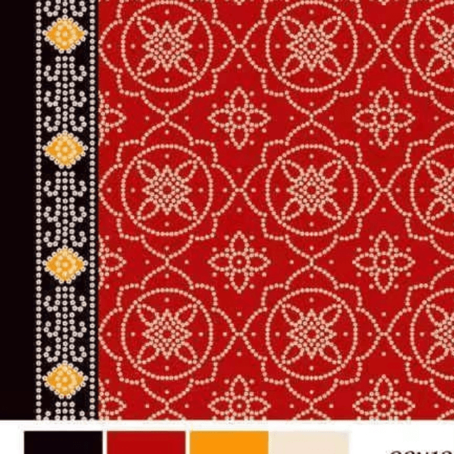 Chunri Unstitched Shirt (Red)