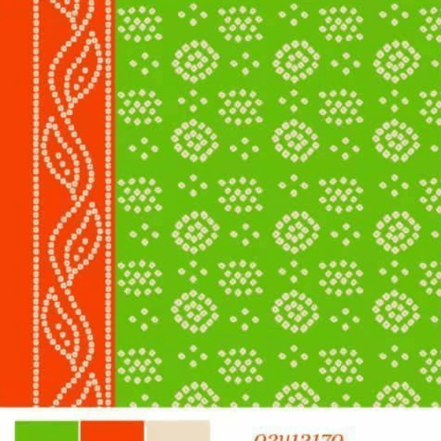 Chunri Unstitched Shirt (Light Green)