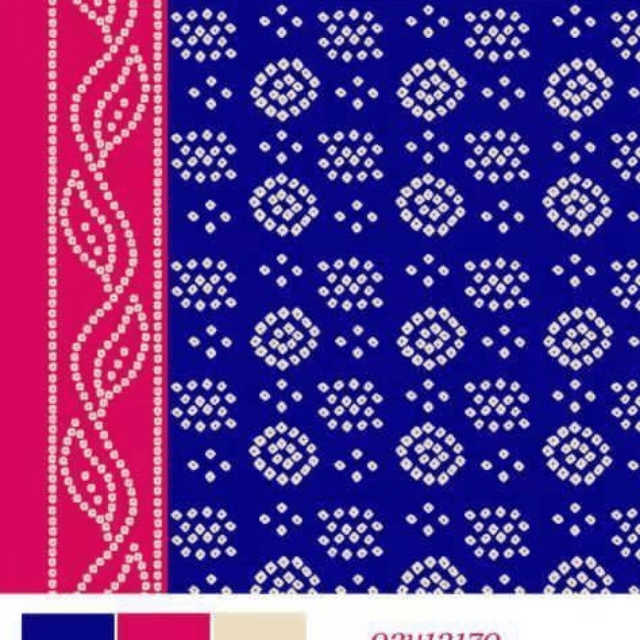 Chunri Unstitched Shirt (Blue)