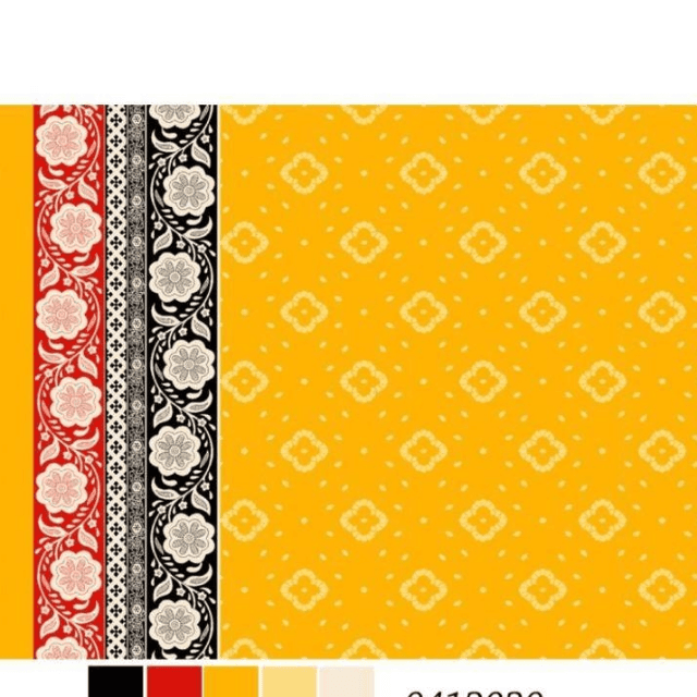 Chunri Unstitched Shirt (Bright Yellow)