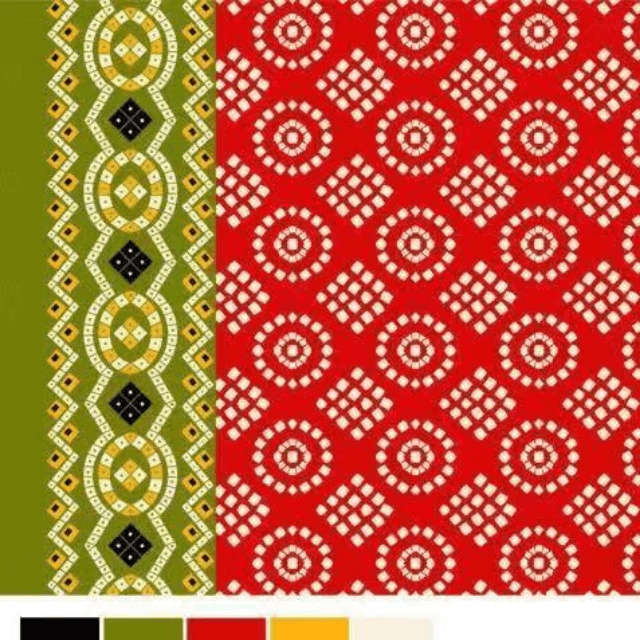 Chunri Unstitched Shirt (Candy Red)