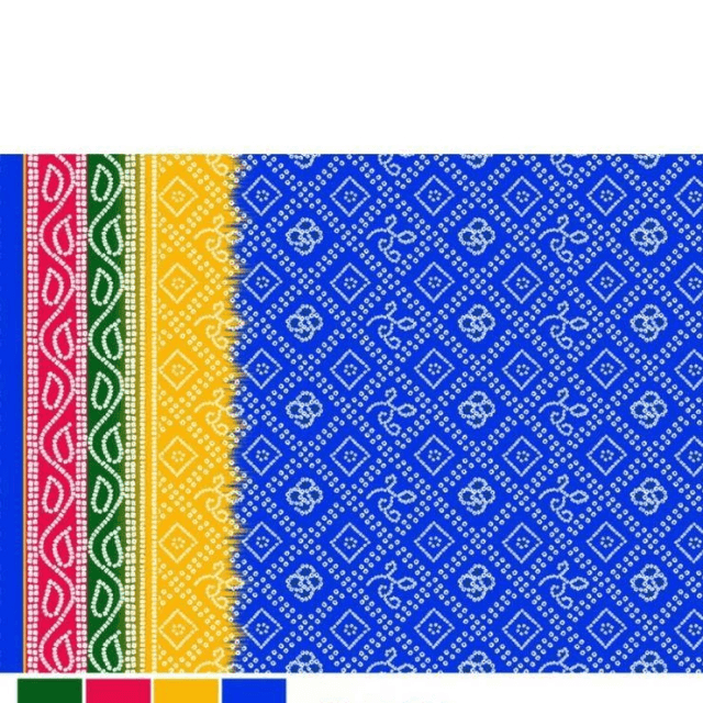 Chunri Unstitched Shirt (Cobalt Blue)