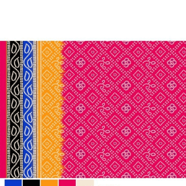 Chunri Unstitched Shirt (Magenta Pink)