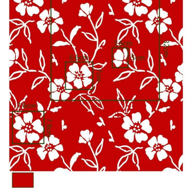 Printed Unstitched Shirt (Rose Red)