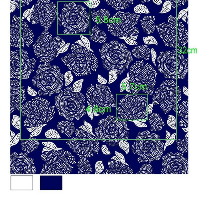 Printed Unstitched Shirt (Navy Blue)
