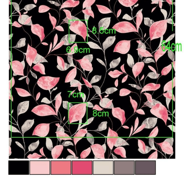 Printed Unstitched Shirt (Black)