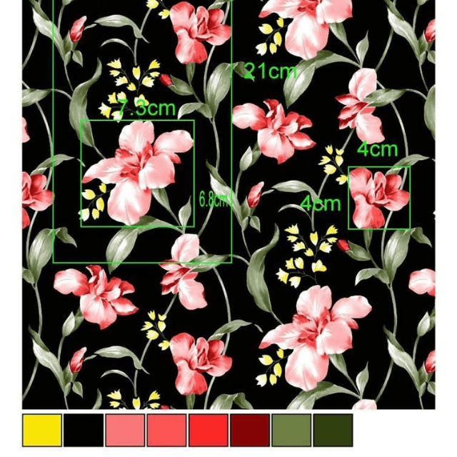 Printed Unstitched Shirt (Black)