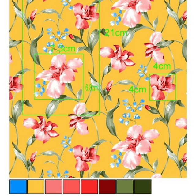 Printed Unstitched Shirt (Yellow)