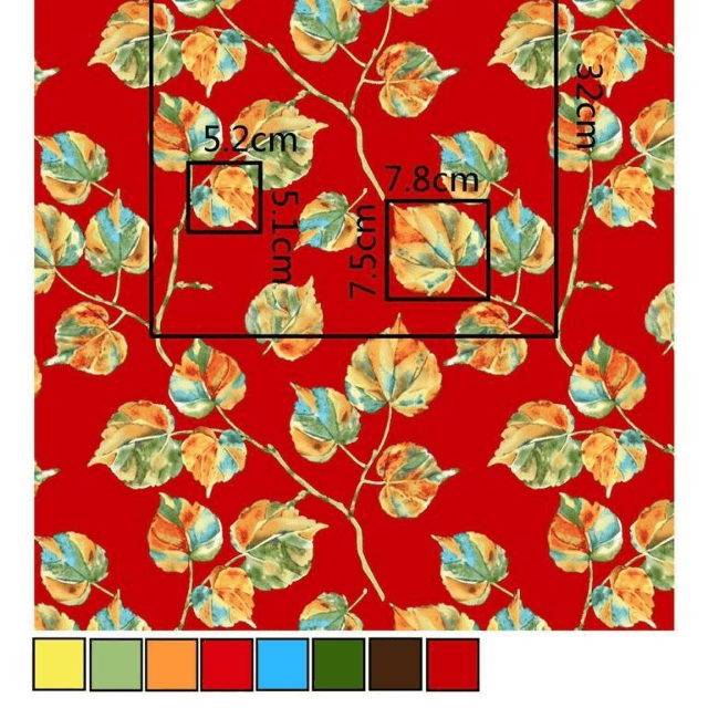 Printed Unstitched Shirt (Red)