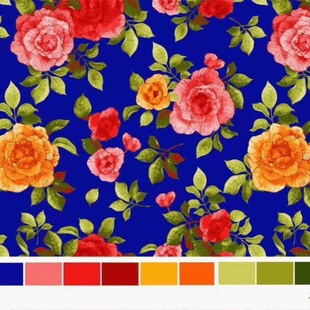Printed Unstitched Shirt (Blue)